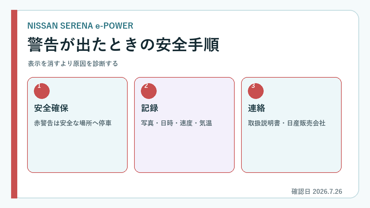セレナ e-POWER バッテリー 寿命 保証の比較・確認ポイント図