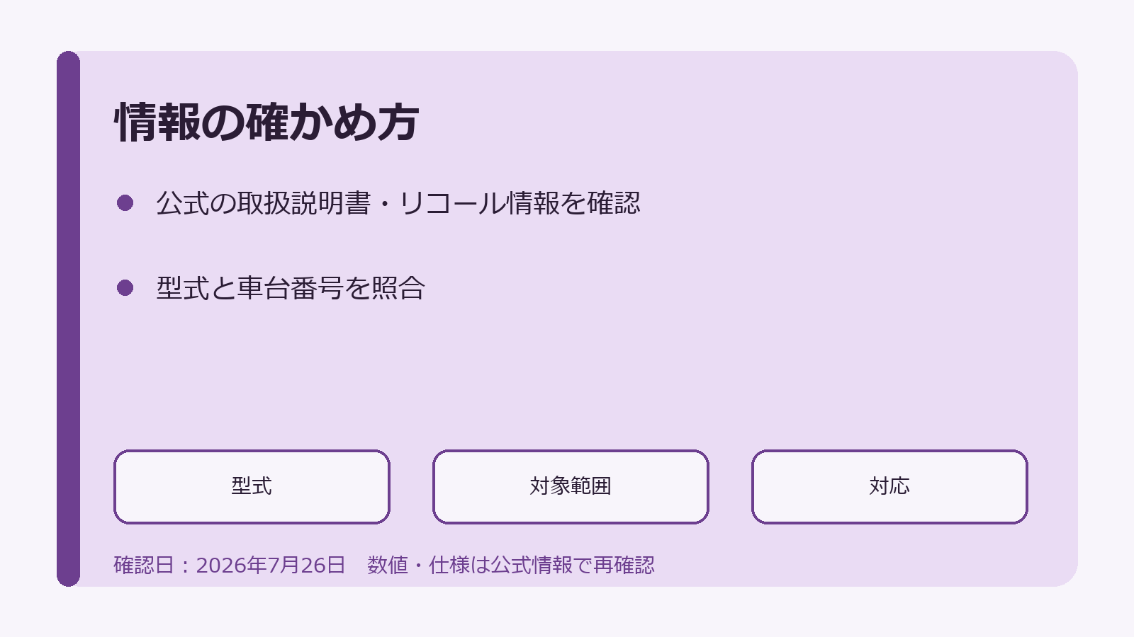 e-POWERの故障情報を型式・対象範囲・対応内容で確認する図