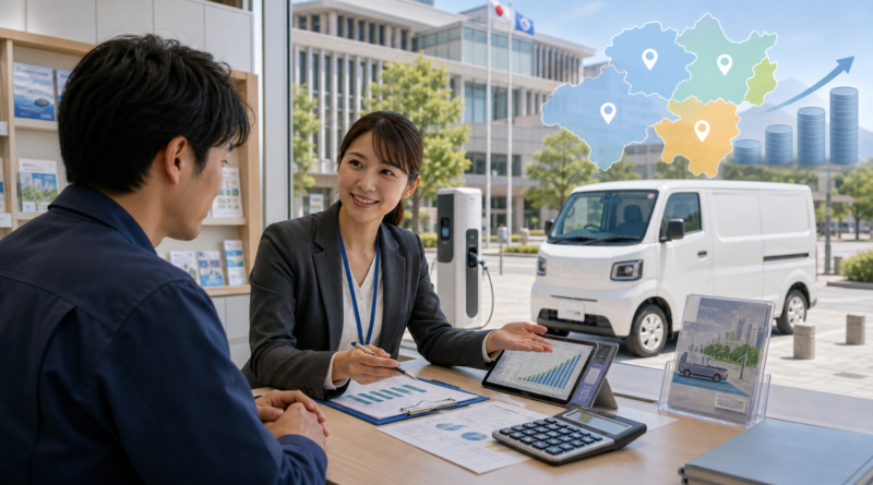 商用EV自治体上乗せ補助金のイメージ
