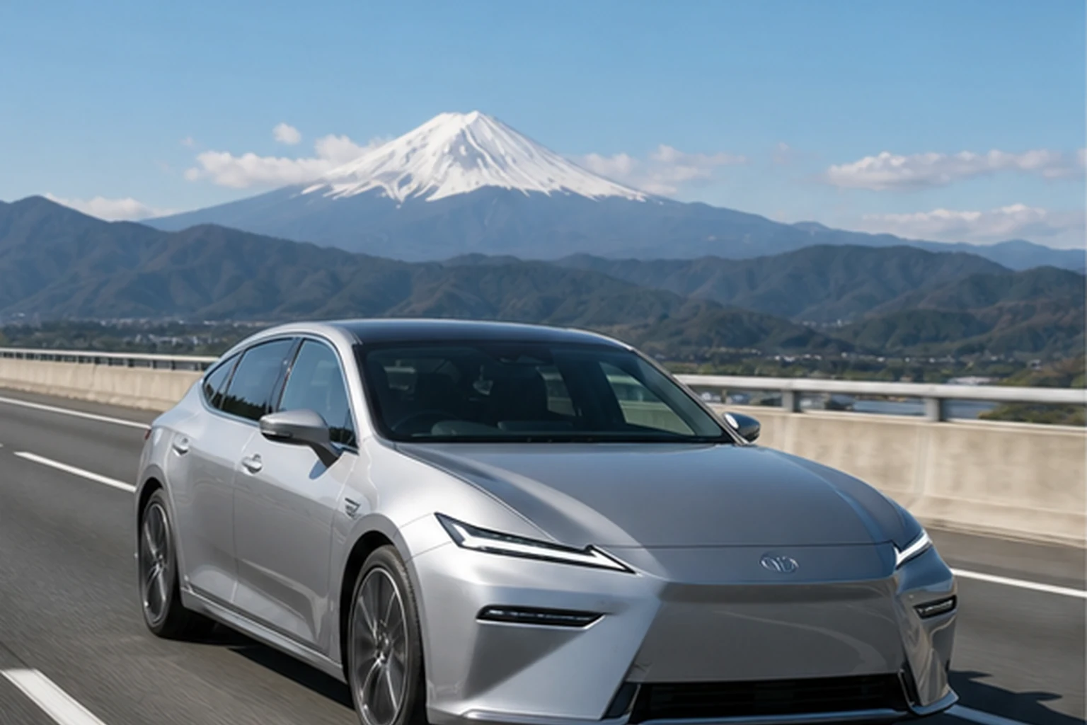 高速道路を走るES350e
