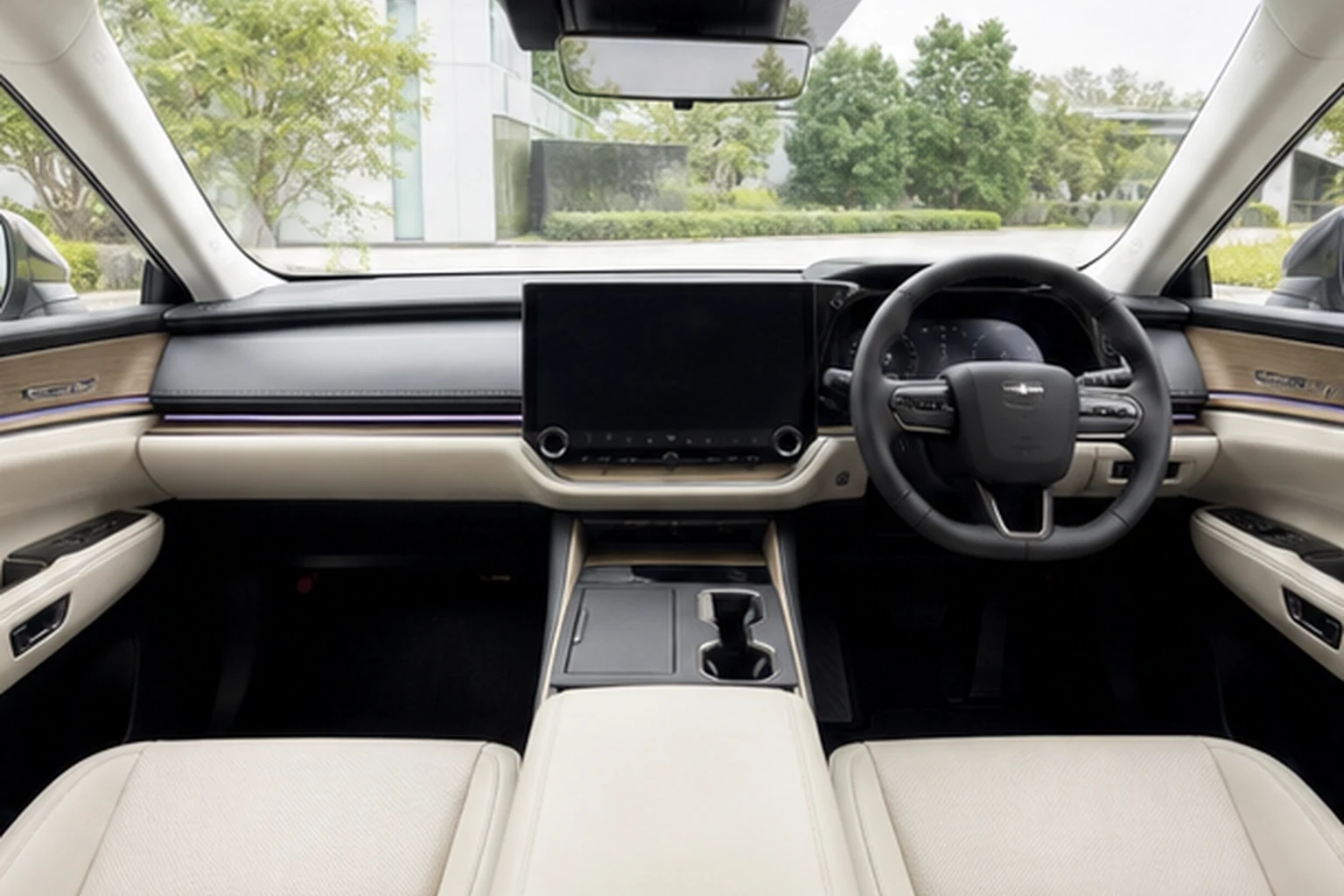 運転席から見た新型ESの視界