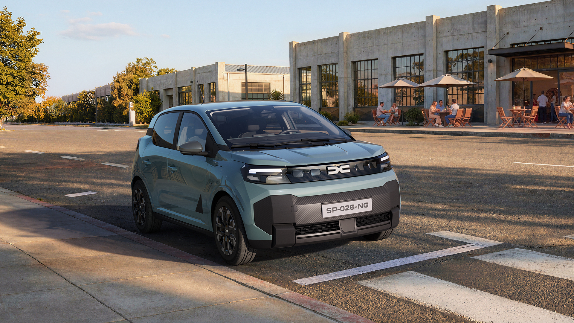 新型Dacia Springの欧州仕様外観のメーカー提供画像