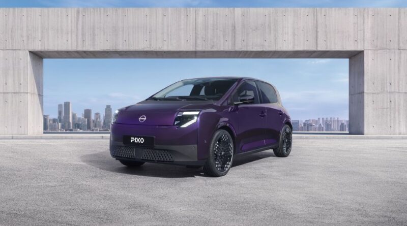 欧州向け日産ピクソの前方斜めからの公式提供画像